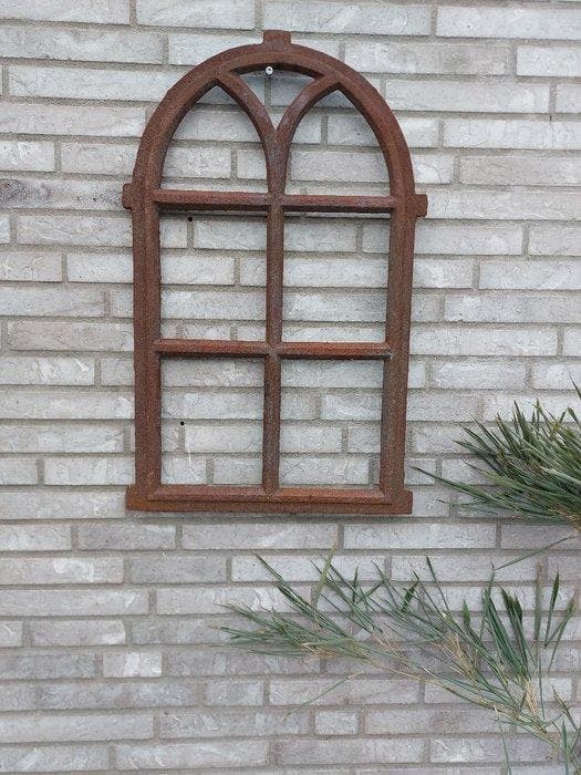 Decoratief ornament - Europa - zware stalraam roestig, Antiquités & Art, Curiosités & Brocante