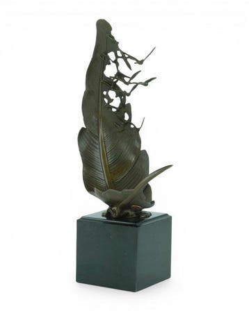 Antoinette - sculptuur, Doves Emerging from a Feather - 35, Antiek en Kunst