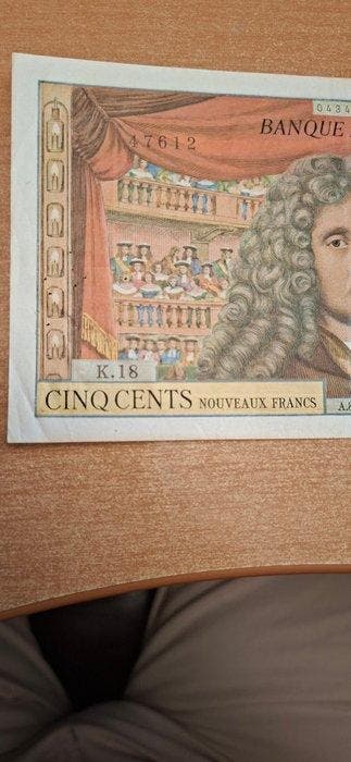 Frankrijk. - 500 Nouveaux Francs - 08/01/1965 - Fayette, Postzegels en Munten