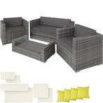tectake Wicker lounge München met aluminium frame incl. kuss, Verzenden, Nieuw