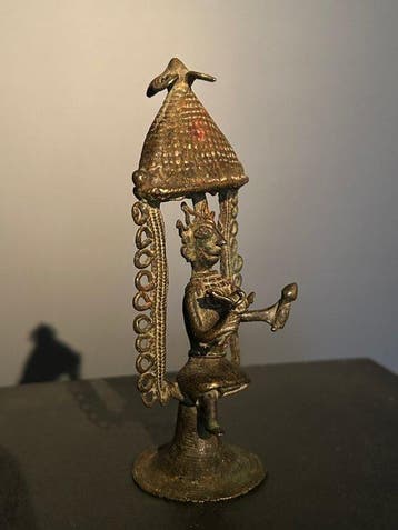 Petit autel de Shiva le Destructeur - 13 cm - Bronze - Inde, Antiquités & Art