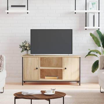 vidaXL Tv-meubel 100x40x50 cm bewerkt hout sonoma, Verzenden