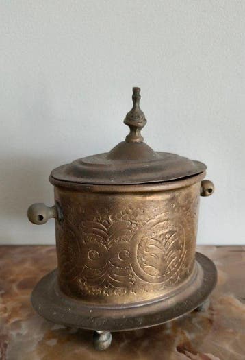Handgegraveerd - Container (3) - Set decoratieve kisten met