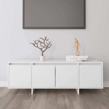 vidaXL Tv-meubel 120x30x40,5 cm bewerkt hout wit, Verzenden