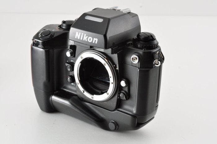 Nikon F4S 35mm SLR Film Camera Body with MB-21 Battery Grip, Audio, Tv en Foto, Fotocamera's Analoog