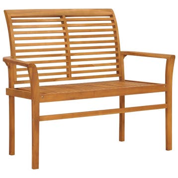 vidaXL Tuinbank 112 cm massief teakhout, Verzenden