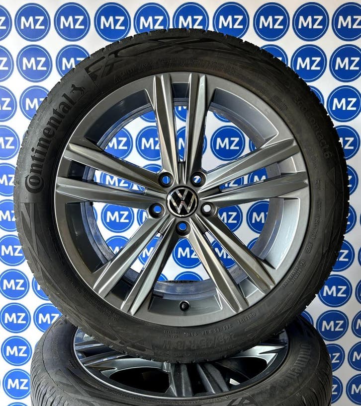 Volkswagen Arteon Passat B8 18 inch R-line Velgen + Banden, Auto-onderdelen, Banden en Velgen, 18 inch, Zomerbanden, 245 mm, Personenwagen