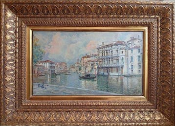 Antonio Reyna Manescau (1859-1937) - Gran Canal, Antiquités & Art