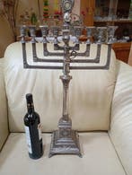 I. Szekman, Warszawa - Menorah - Argent 800 - Judaica, Antiquités & Art
