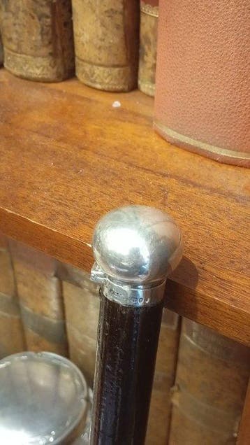 Wandelstok - .925 zilver - Sheffield 1880-1920