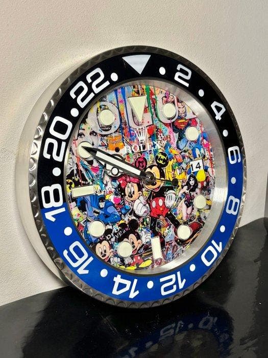 GF Exclusives - Rolex Pop Art Clock Artwork By: GF, Antiquités & Art, Art | Objets design
