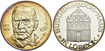 Ar-medaille 1975 Moderne medaille Mann, Thomas 1875 Luebe..., Verzenden