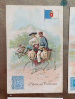 Italie - Collection de 31 anciennes cartes postales, timbres, Collections