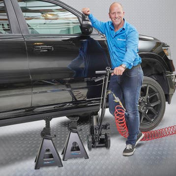 Datona Sterke krik 35 ton met set hoge assteunen 12 ton -, Auto diversen, Ophalen of Verzenden, Nieuw