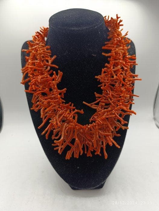 Koraal - Koraalketting Sciacca Mediterraneo-Afrika -, Antiek en Kunst, Curiosa en Brocante