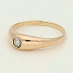Ring - 10 kt. Roségoud Diamant (Natuurlijk), Nieuw