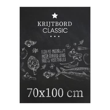Krijtbord Classic 70x100 cm Verticaal en Horizontaal, Verzenden, Nieuw