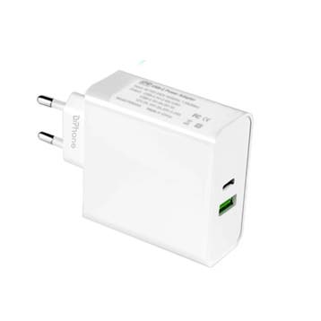 DrPhone XPC2 65 Watt Power Oplader – 2 Poorten PD 3.0 Snel, Verzenden, Nieuw