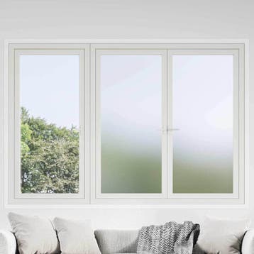 vidaXL Zelfklevend Raamfolie Frosted Grijs 90 x 2000 cm PVC, Verzenden, Nieuw