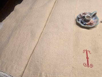 Drap de lit (2) - 240 cm - 260 cm - Tissus anciens