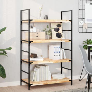 vidaXL Wandschappen 2 st zwevend 60x40x4 cm onbehandeld, Verzenden, Nieuw