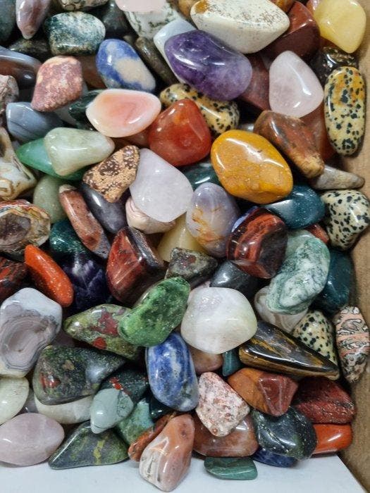 Cristaux polis Big Lot HQ - différents minéraux 22 - 42 mm, Collections, Minéraux & Fossiles