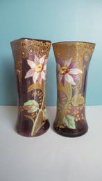 St Denis-Legras - Legras Theodore - Vase (2) - Belfort -, Antiquités & Art, Antiquités | Verre & Cristal