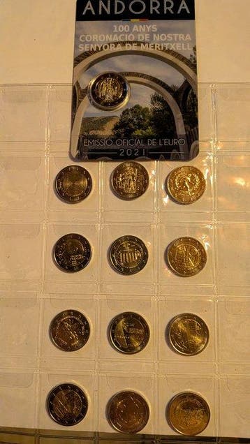 Europa. 2 Euro 2017/2026 (13 coins) (Zonder minimumprijs)