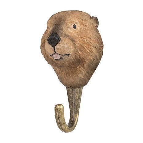 Kapstokhaak houten wandhaak kapstokje Wildlife Garden Bever, Maison & Meubles, Accessoires pour la Maison | Portemanteaux