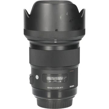 Tweedehands Sigma 50mm f/1.4 DG HSM Art Canon CM7444, Ophalen of Verzenden, Gebruikt, Overige typen