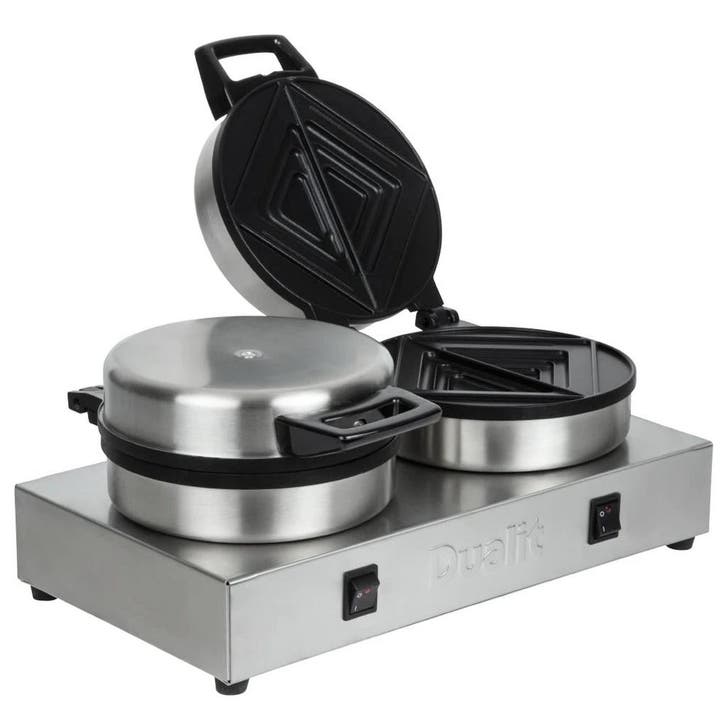 Tosti-IJzer | Gehalveerde Sneden | 1.6kW | 400x220x190(h)mm, Zakelijke goederen, Horeca | Keukenapparatuur, Nieuw in verpakking