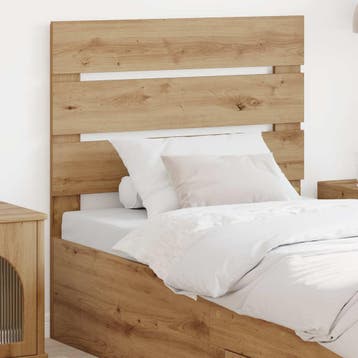 vidaXL Hoofdbord Artisan Eiken Bewerkt hout, Verzenden, Nieuw