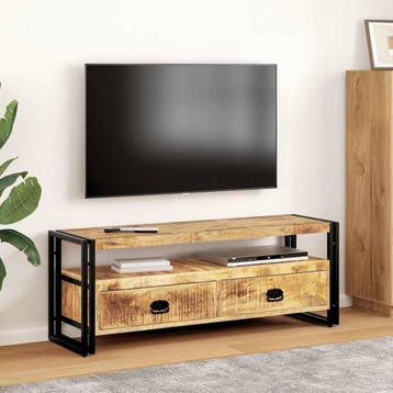 vidaXL Tv-meubel 120x35x45 cm massief mangohout, Verzenden, Nieuw