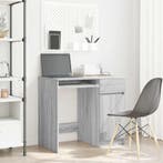 vidaXL Bureau 86x49x76 cm spaanplaat grijs sonoma, Verzenden