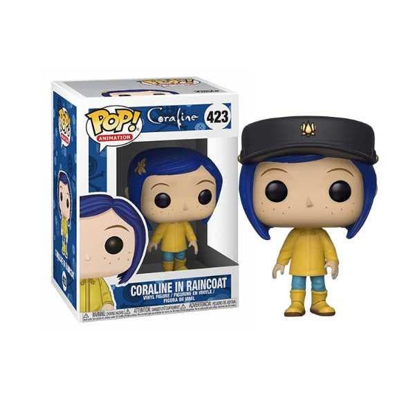 Funko Pop!  Coraline - Coraline in Raincoat (Hat) #423, Collections, Jouets miniatures, Envoi