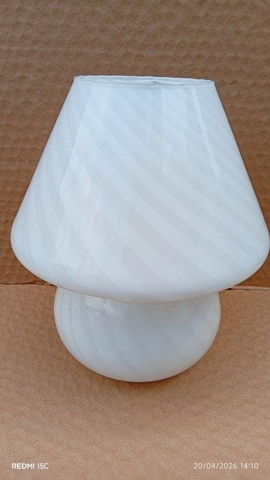 Tafellamp - Glas - Paddenstoel-designlamp, Antiquités & Art, Antiquités | Éclairage