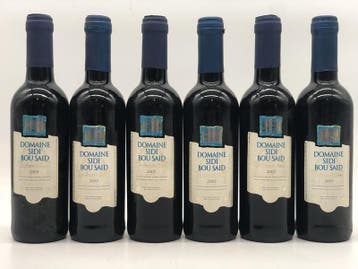 6 x 37,5cl Domaine Sidi Bou Said AOC Mornag Tunesie 2005, Ophalen of Verzenden, Nieuw, Overige gebieden, Rode wijn