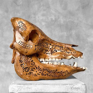 Geen minimumprijs - Authentieke bruine met de hand, Antiek en Kunst