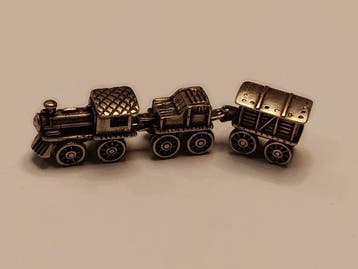 Figure - Trenino in Argento 800 - Miniatura - Argent 800