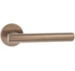 Deurklink Pho op ronde rozet PVD licht brons, Nieuw, Overige materialen, Klink of Kruk