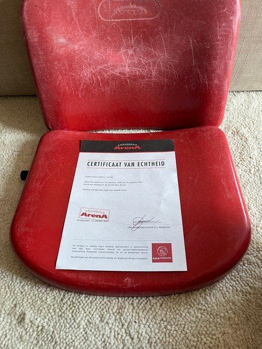 AFC Ajax - 1995 - Authentic Amsterdam ArenA seat - nr. 180, Verzamelen, Overige Verzamelen