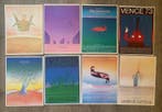 Jean Michel Folon - Set completo di 8 poster vintage