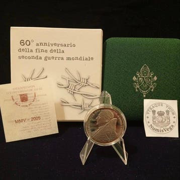 Vatican. 5 Euro 2005 Seconda Guerra Mondiale Proof (Sans