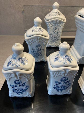 Delfts Hand Made - Eetservies (11) - Porselein, Antiek en Kunst