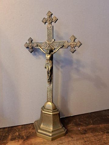 Art nouveau Crucifix - Bronze - 1850-1900 - Crucifix