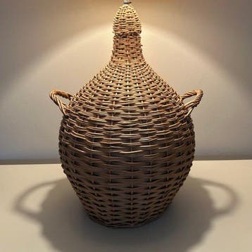 Tafellamp - Rattan