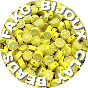 Fako Bijoux - Klei Kralen Citroen - Figuurkralen -, Verzenden, Nieuw