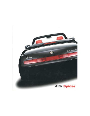 2001 ALFA ROMEO SPIDER BROCHURE DUITS, Boeken, Nieuw