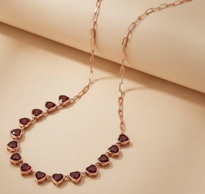 Zonder minimumprijs - Statement ketting - 18 karaat Zilver,, Handtassen en Accessoires, Antieke sieraden