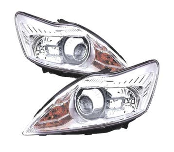 PHARES POUR FORD FOCUS III 08-10 FOND CHROMÉ, Verzenden